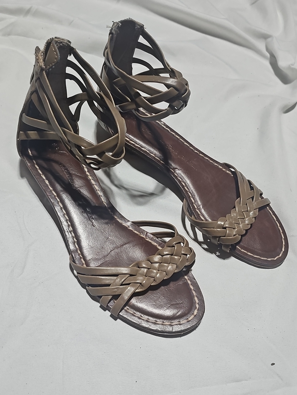 American Eagle Outfitters brown strappy gladiator sandals SZ8 /8.5 Good Cond.